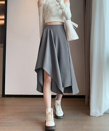 アシンメトリー スカート Aライン 韓国