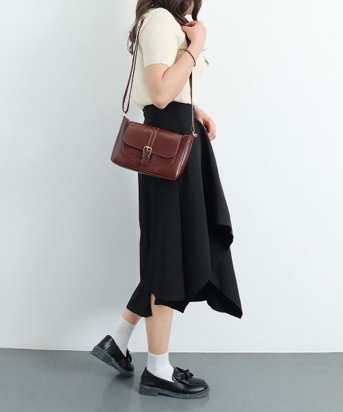 Miniministore（ミニミニストア）の「アシンメトリー スカート Aライン 韓国（スカート・レディース・ダークベージュ/ダークグレー/ブラック・L/XL/M）」の10枚目の写真