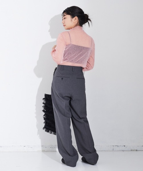 MERLOT(メルロー)の「ラメシアートップス(Tシャツ/カットソー・レディース・ピンク/ブルー/オレンジ・FREE)」の22枚目の写真