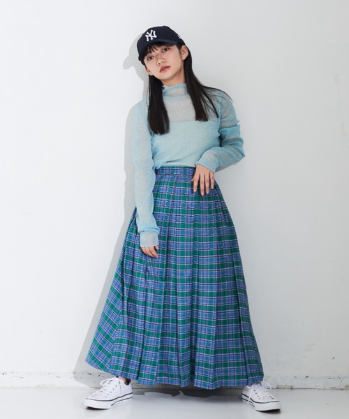 MERLOT(メルロー)の「ラメシアートップス(Tシャツ/カットソー・レディース・ピンク/ブルー/オレンジ・FREE)」の11枚目の写真