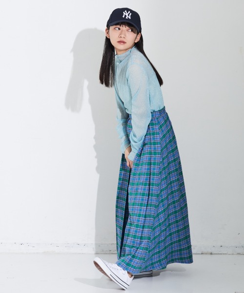 MERLOT(メルロー)の「ラメシアートップス(Tシャツ/カットソー・レディース・ピンク/ブルー/オレンジ・FREE)」の12枚目の写真