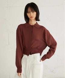 【LA PEAU DE GEM】ラインポロシャツ