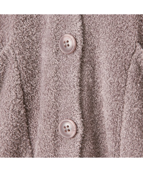 Francfranc（フランフラン）の「モイストフェザーニット カーディガン ブラウン（ルームウェア/パジャマ・レディース・ブラウン・FREE）」の2枚目の写真