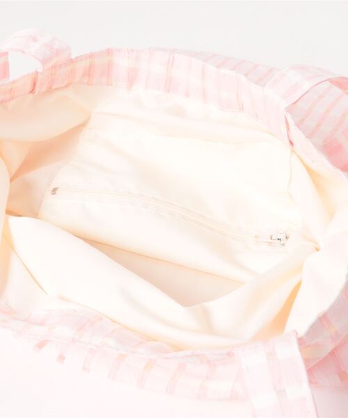 Mignonjour(ミニョンジュール)の「Mignonjour/チェック柄トートバッグ M2306(トートバッグ・レディース・ピンク/イエロー/パープル/ブラック/グリーン・FREE)」の19枚目の写真