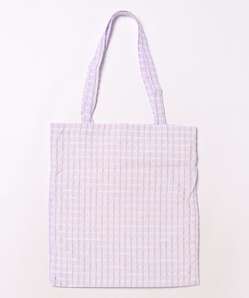 Mignonjour(ミニョンジュール)の「Mignonjour/チェック柄トートバッグ M2306(トートバッグ・レディース・ピンク/イエロー/パープル/ブラック/グリーン・FREE)」の22枚目の写真