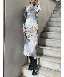 MURUA | ニュアンスパターンセミシアーワンピース(ワンピース)