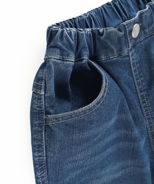 BRANSHES（ブランシェス）の「【クロップド】プレミアムストレッチパンツ（その他パンツ・キッズ・ブルー/ネイビー・140/130/120/110/100/90/150）」の7枚目の写真