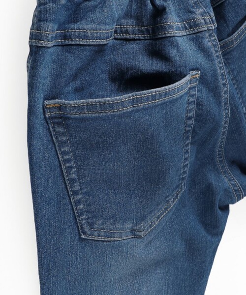 BRANSHES（ブランシェス）の「【クロップド】プレミアムストレッチパンツ（その他パンツ・キッズ・ブルー/ネイビー・140/130/120/110/100/90/150）」の9枚目の写真