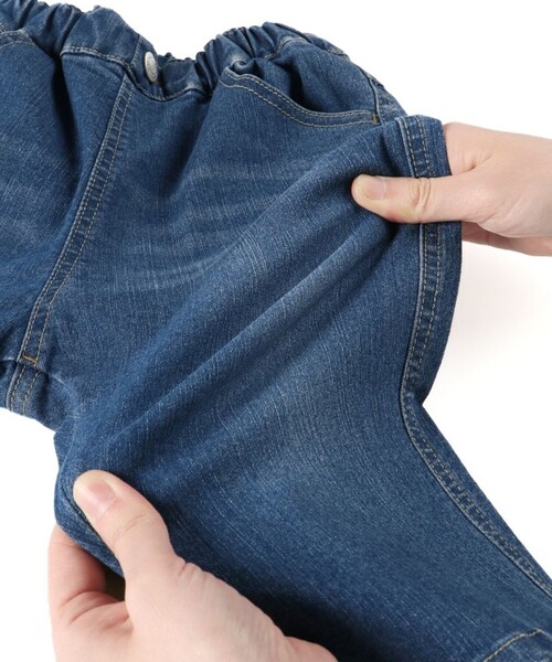 BRANSHES（ブランシェス）の「【クロップド】プレミアムストレッチパンツ（その他パンツ・キッズ・ブルー/ネイビー・140/130/120/110/100/90/150）」の10枚目の写真