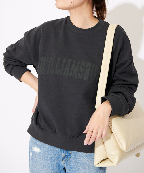 JOURNAL STANDARD(ジャーナルスタンダード)の「《追加》プリントスウェット(スウェット・レディース・ブラック系その他/ピンク/ネイビー・FREE)」の2枚目の写真