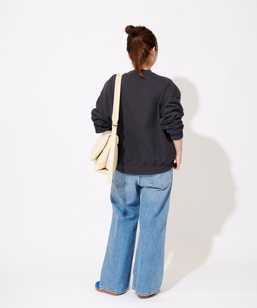 JOURNAL STANDARD(ジャーナルスタンダード)の「《追加》プリントスウェット(スウェット・レディース・ブラック系その他/ピンク/ネイビー・FREE)」の6枚目の写真