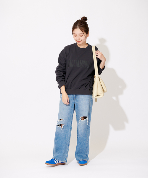 JOURNAL STANDARD(ジャーナルスタンダード)の「《追加》プリントスウェット(スウェット・レディース・ブラック系その他/ピンク/ネイビー・FREE)」の7枚目の写真