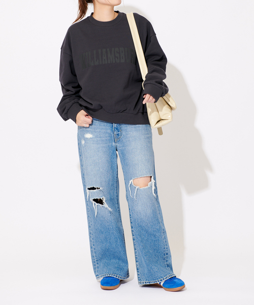 JOURNAL STANDARD(ジャーナルスタンダード)の「《追加》プリントスウェット(スウェット・レディース・ブラック系その他/ピンク/ネイビー・FREE)」の8枚目の写真