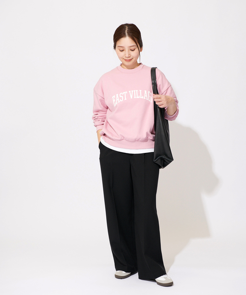 JOURNAL STANDARD(ジャーナルスタンダード)の「《追加》プリントスウェット(スウェット・レディース・ブラック系その他/ピンク/ネイビー・FREE)」の14枚目の写真
