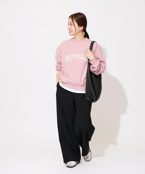 JOURNAL STANDARD(ジャーナルスタンダード)の「《追加》プリントスウェット(スウェット・レディース・ブラック系その他/ピンク/ネイビー・FREE)」の15枚目の写真