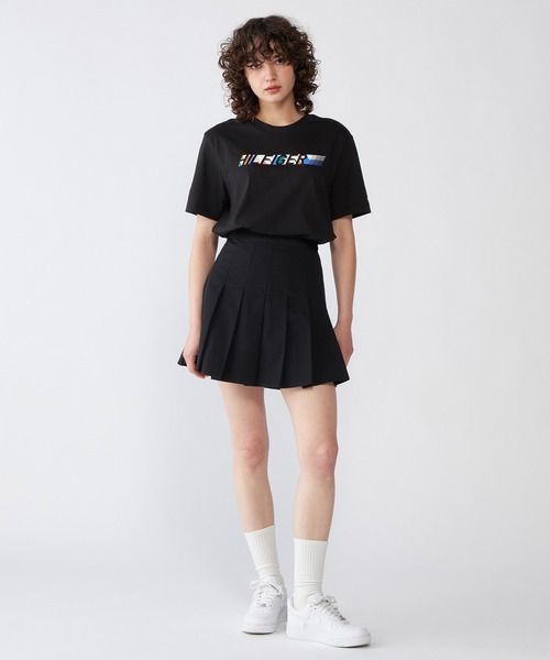 TOMMY HILFIGER(トミーヒルフィガー)の「マルチカラーヒルフィガーTシャツ(Tシャツ/カットソー・メンズ・ブラック/ベージュ/グリーン・LARGE/MEDIUM/SMALL/X-LARGE)」の19枚目の写真