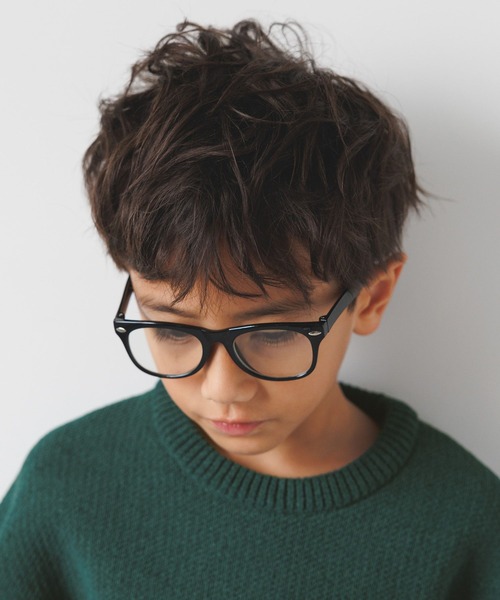 BAYFLOW（ベイフロー）の「[UVカット］ダテメガネウェリントン（KIDS）（メガネ・キッズ・ブラウン/ブラック・FREE）」の2枚目の写真