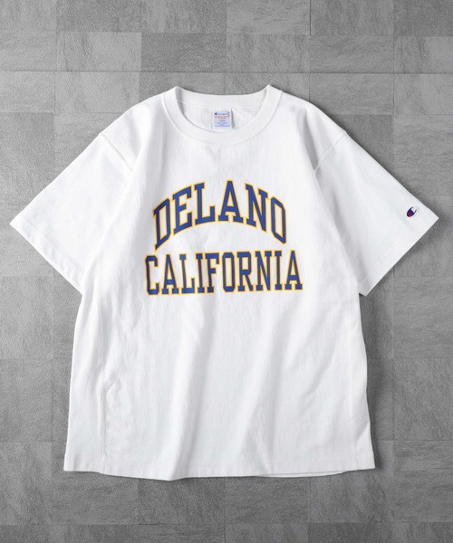 Champion（チャンピオン）の「【Champion】リバースウィーブプリントＴ（Tシャツ/カットソー・メンズ・キナリ/ワイン/ネイビー/グレー/ブラック/ホワイト・M/L/XL）」の7枚目の写真