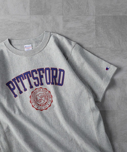 Champion（チャンピオン）の「【Champion】リバースウィーブプリントＴ（Tシャツ/カットソー・メンズ・キナリ/ワイン/ネイビー/グレー/ブラック/ホワイト・M/L/XL）」の19枚目の写真