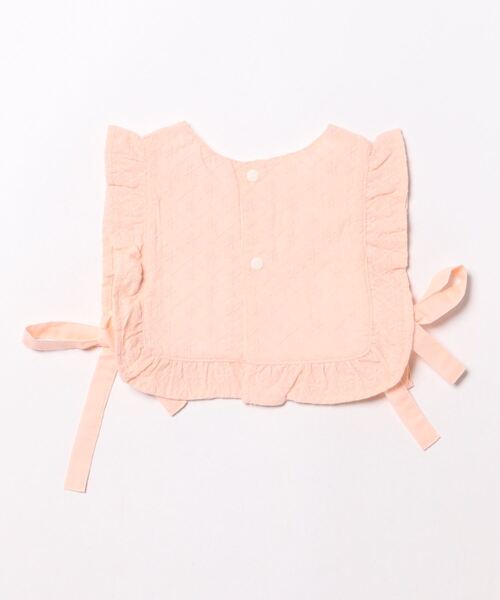 HAKKA BABY（ハッカベビー）の「[ベビー]リボン付きレーススタイ（スタイ/よだれかけ・キッズ・オフホワイト/ピンク・FREE）」の3枚目の写真