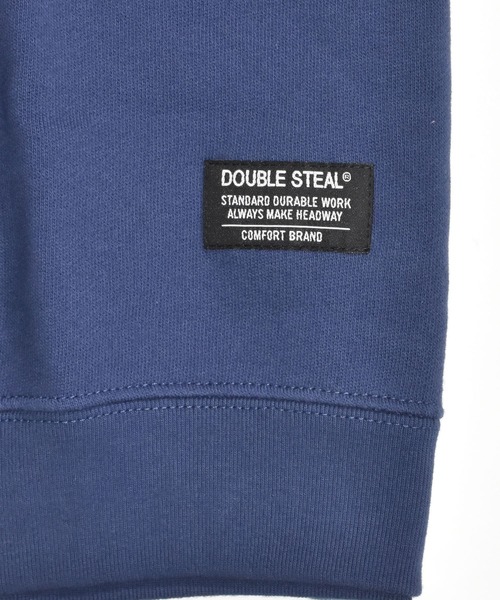 DOUBLE STEAL（ダブルスティール）の「バタフライワッペン 半袖クルースウェット（スウェット・メンズ・アッシュグレー/ブラック/ネイビー・MEDIUM/LARGE/X-LARGE）」の22枚目の写真