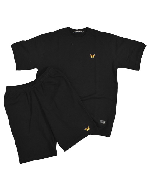 DOUBLE STEAL（ダブルスティール）の「バタフライワッペン 半袖クルースウェット（スウェット・メンズ・アッシュグレー/ブラック/ネイビー・MEDIUM/LARGE/X-LARGE）」の19枚目の写真