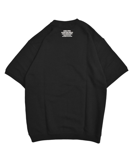 DOUBLE STEAL（ダブルスティール）の「バタフライワッペン 半袖クルースウェット（スウェット・メンズ・アッシュグレー/ブラック/ネイビー・MEDIUM/LARGE/X-LARGE）」の17枚目の写真