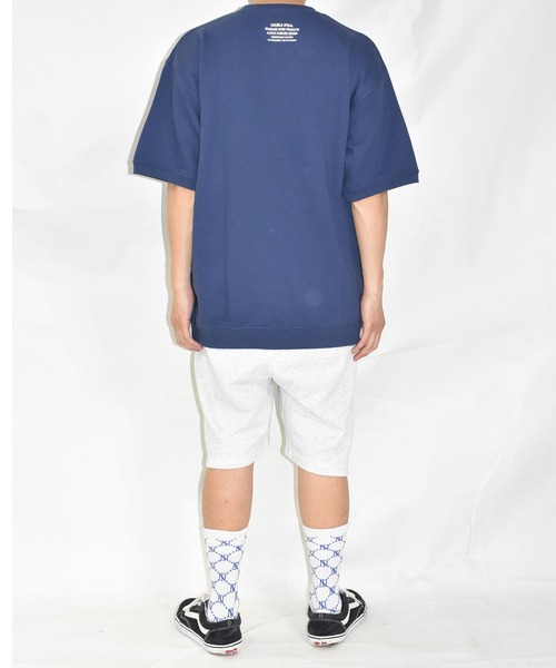 DOUBLE STEAL（ダブルスティール）の「バタフライワッペン 半袖クルースウェット（スウェット・メンズ・アッシュグレー/ブラック/ネイビー・MEDIUM/LARGE/X-LARGE）」の12枚目の写真