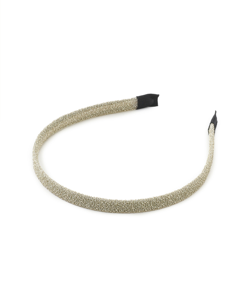 ROPE' PICNIC（ロペピクニック）の「ラメスリムカチューシャ（カチューシャ・レディース・ブラック/ゴールド・FREE）」の3枚目の写真