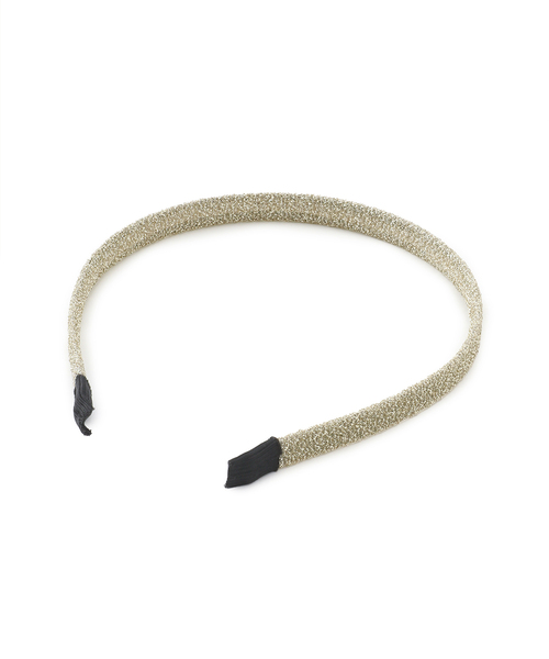 ROPE' PICNIC（ロペピクニック）の「ラメスリムカチューシャ（カチューシャ・レディース・ブラック/ゴールド・FREE）」の4枚目の写真