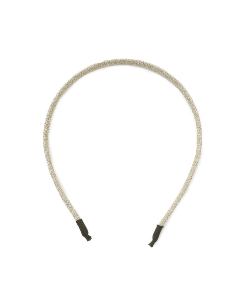 ROPE' PICNIC（ロペピクニック）の「ラメスリムカチューシャ（カチューシャ・レディース・ブラック/ゴールド・FREE）」の5枚目の写真