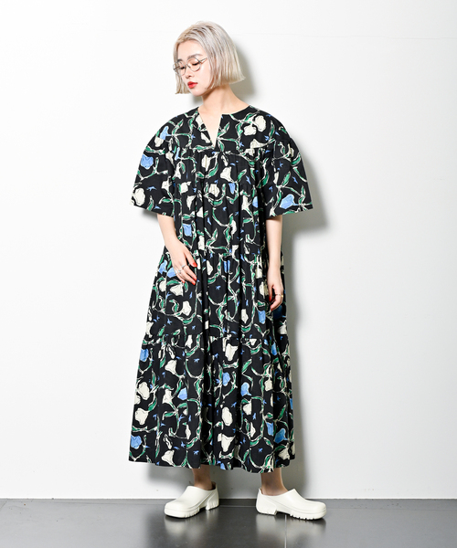 【新品未使用】CITYSHOP PRINT MAXI DRESS ワンピース CITYSHOP（シティーショップ）の「PRINT MAXI DRESS：ワンピース