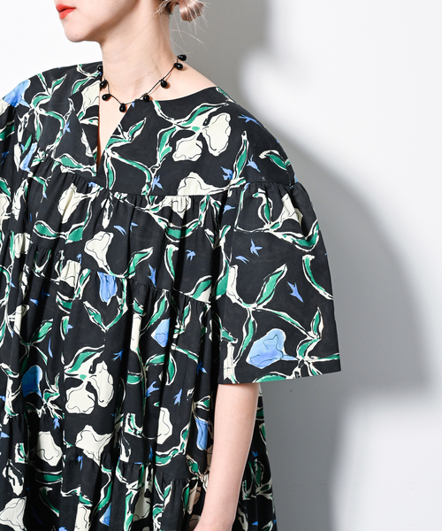 CITYSHOP（シティーショップ）の「PRINT MAXI DRESS：ワンピース