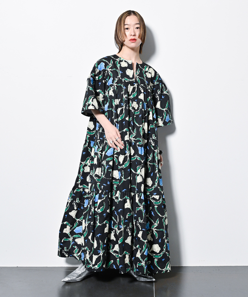 CITYSHOP（シティーショップ）の「PRINT MAXI DRESS：ワンピース