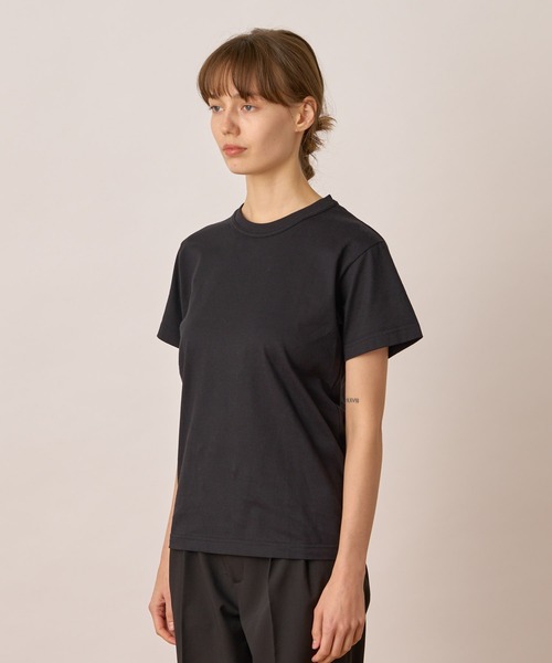 ALLUMER(アリュメール)の「40/2ジャージオーセンティックTシャツ(Tシャツ/カットソー・レディース・ブラック/ネイビー/ホワイト・1)」の15枚目の写真