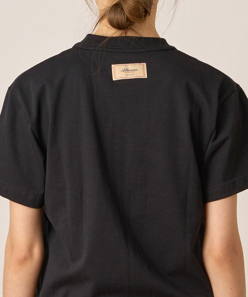 ALLUMER(アリュメール)の「40/2ジャージオーセンティックTシャツ(Tシャツ/カットソー・レディース・ブラック/ネイビー/ホワイト・1)」の19枚目の写真