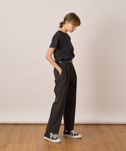 ALLUMER(アリュメール)の「40/2ジャージオーセンティックTシャツ(Tシャツ/カットソー・レディース・ブラック/ネイビー/ホワイト・1)」の21枚目の写真