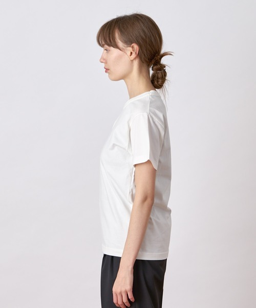 ALLUMER(アリュメール)の「40/2ジャージオーセンティックTシャツ(Tシャツ/カットソー・レディース・ブラック/ネイビー/ホワイト・1)」の6枚目の写真