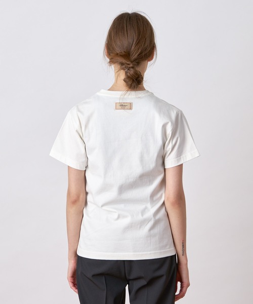 ALLUMER(アリュメール)の「40/2ジャージオーセンティックTシャツ(Tシャツ/カットソー・レディース・ブラック/ネイビー/ホワイト・1)」の7枚目の写真
