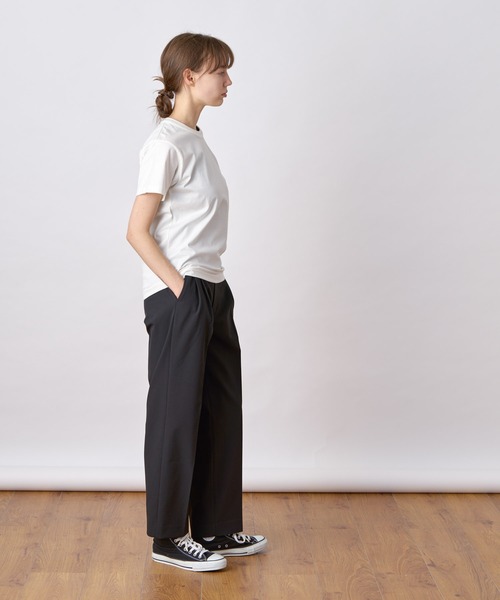 ALLUMER(アリュメール)の「40/2ジャージオーセンティックTシャツ(Tシャツ/カットソー・レディース・ブラック/ネイビー/ホワイト・1)」の13枚目の写真
