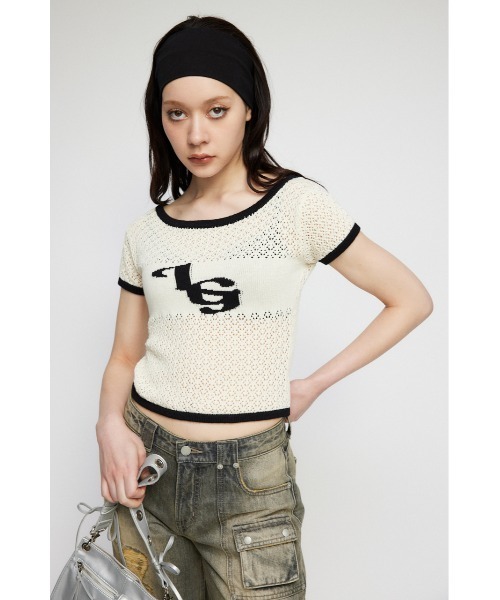 LAGUA GEM(ラグアジェム)の「BOAT NECK COMPACT ニット(Tシャツ/カットソー・レディース・ピンク/ホワイト/ブラック・FREE)」の5枚目の写真