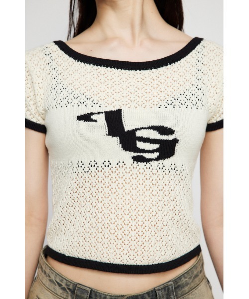 LAGUA GEM(ラグアジェム)の「BOAT NECK COMPACT ニット(Tシャツ/カットソー・レディース・ピンク/ホワイト/ブラック・FREE)」の9枚目の写真