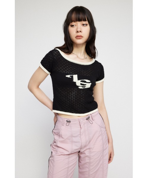 LAGUA GEM(ラグアジェム)の「BOAT NECK COMPACT ニット(Tシャツ/カットソー・レディース・ピンク/ホワイト/ブラック・FREE)」の14枚目の写真