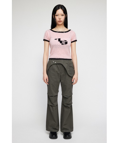 LAGUA GEM(ラグアジェム)の「BOAT NECK COMPACT ニット(Tシャツ/カットソー・レディース・ピンク/ホワイト/ブラック・FREE)」の19枚目の写真