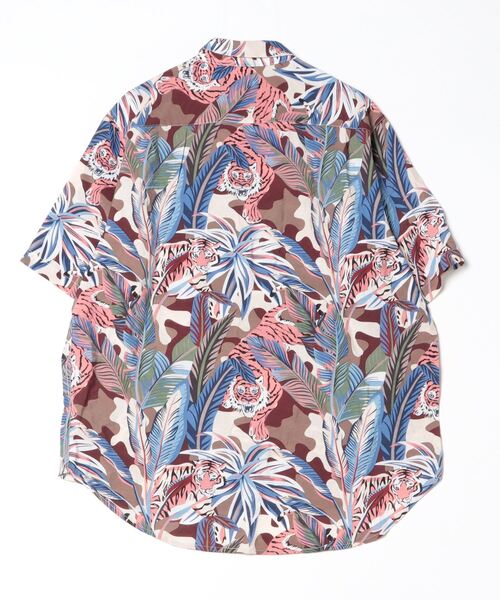 C.E.L.STORE(セルストア)の「KHAKI JUNGLE / カーキジャングル PRINTED SAFARI SHIRTS プリントサファリモチーフシャツ(シャツ/ブラウス・メンズ・マスタード/ブルー/オレンジ・MEDIUM/LARGE/X-SMALL)」の4枚目の写真
