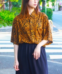 C.E.L.STORE | KHAKI JUNGLE / カーキジャングル PRINTED SAFARI SHIRTS プリントサファリモチーフシャツ(シャツ/ブラウス)