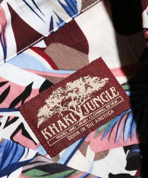 C.E.L.STORE(セルストア)の「KHAKI JUNGLE / カーキジャングル PRINTED SAFARI SHIRTS プリントサファリモチーフシャツ(シャツ/ブラウス・メンズ・マスタード/ブルー/オレンジ・MEDIUM/LARGE/X-SMALL)」の14枚目の写真