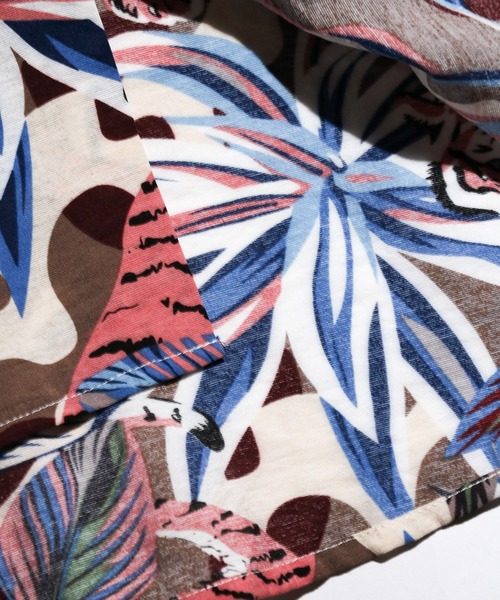 C.E.L.STORE(セルストア)の「KHAKI JUNGLE / カーキジャングル PRINTED SAFARI SHIRTS プリントサファリモチーフシャツ(シャツ/ブラウス・メンズ・マスタード/ブルー/オレンジ・MEDIUM/LARGE/X-SMALL)」の20枚目の写真