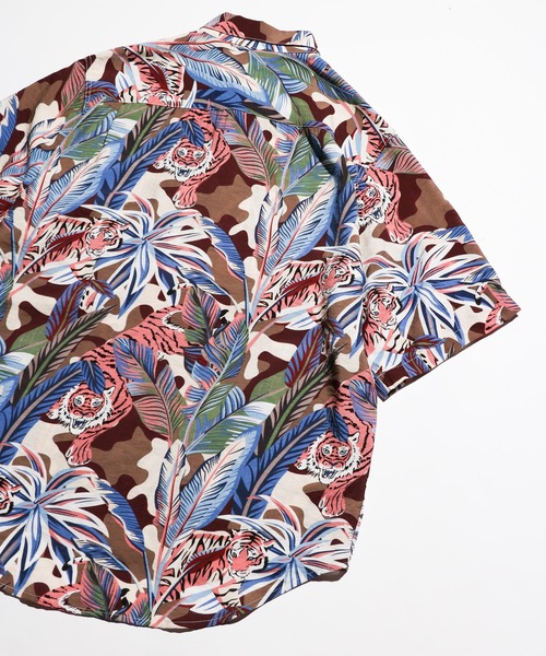 C.E.L.STORE(セルストア)の「KHAKI JUNGLE / カーキジャングル PRINTED SAFARI SHIRTS プリントサファリモチーフシャツ(シャツ/ブラウス・メンズ・マスタード/ブルー/オレンジ・MEDIUM/LARGE/X-SMALL)」の21枚目の写真