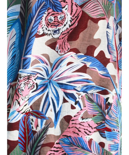 C.E.L.STORE(セルストア)の「KHAKI JUNGLE / カーキジャングル PRINTED SAFARI SHIRTS プリントサファリモチーフシャツ(シャツ/ブラウス・メンズ・マスタード/ブルー/オレンジ・MEDIUM/LARGE/X-SMALL)」の11枚目の写真